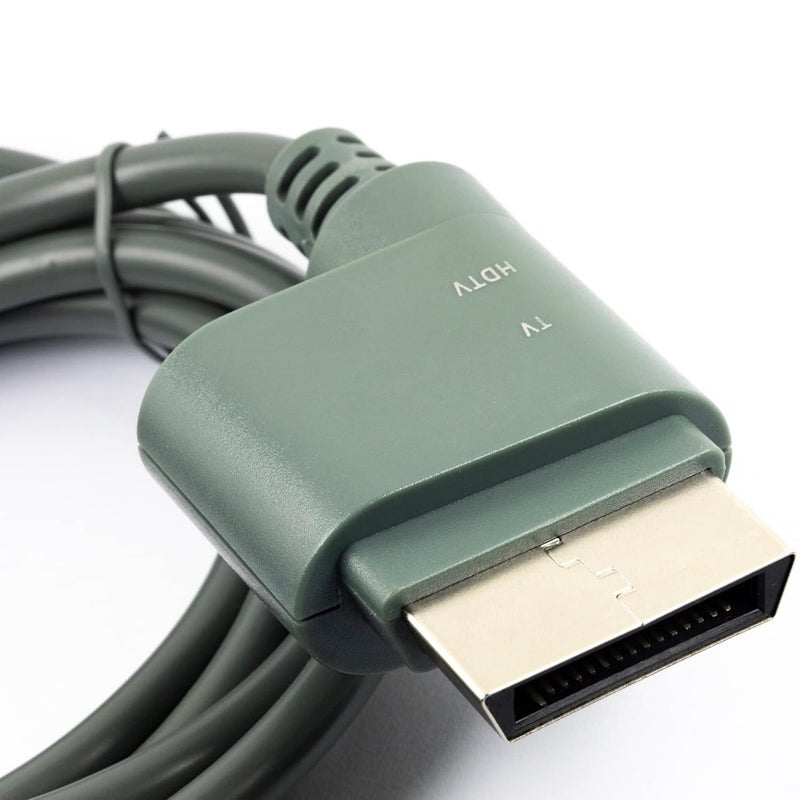 whiteeeen كابل AV مكون بطول 1.8م / 6 قدم 2 في 1 للفيديو لجهاز Xbox 360 / Xbox 360 Slim رمادي - Image 4